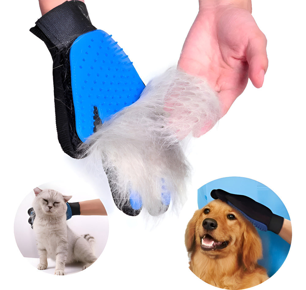Guante Quita Pelos de Mascotas — Atrapa Todo el Pelo Suelto