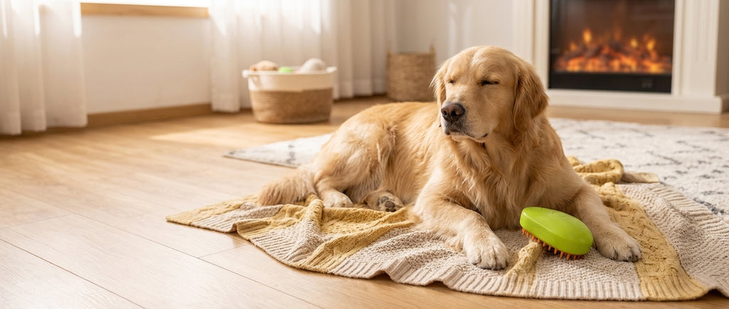 Cepillo de Vapor para Mascotas | Masajes, Menos Pelo, Más Cariño