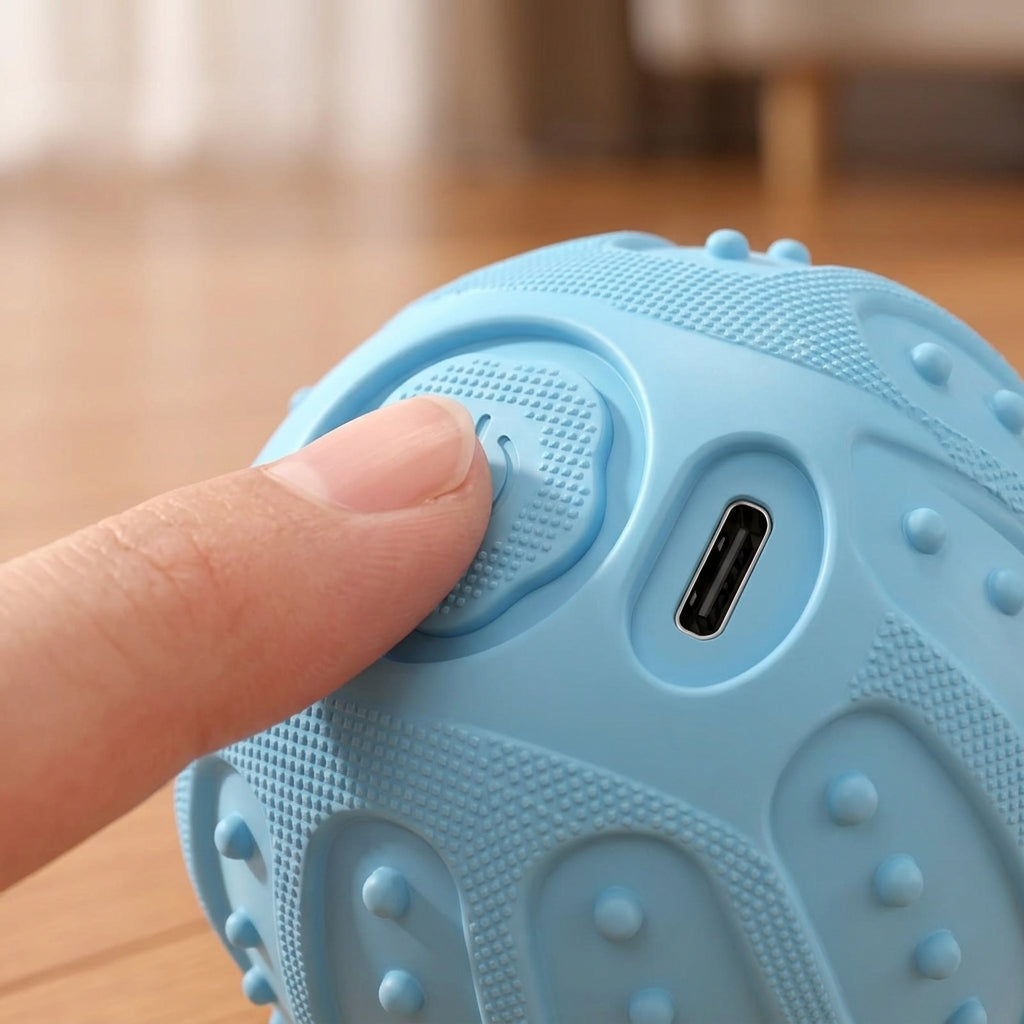 Pelota Recargable para Gatos — Juego Automático 360°