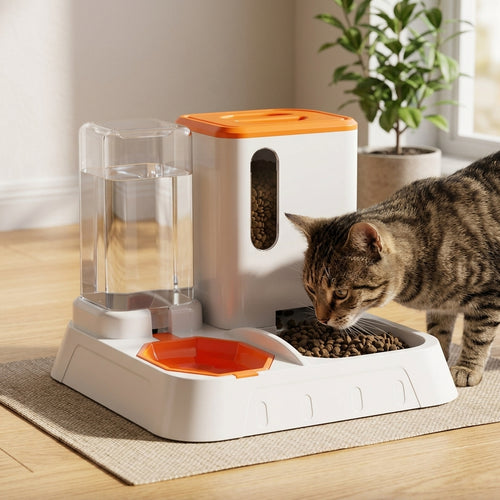 Dispensador Automático de Comida y Agua para Mascotas